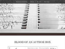 Tablet Screenshot of bloodofanauthorbox.com